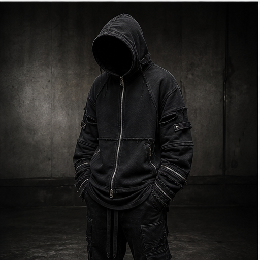 CH0ZEN hoodie on-body lookbook frame.