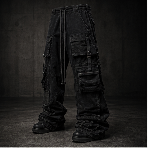 CH0ZEN washed cargo trouser hero image.