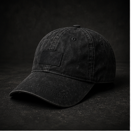 Dark waxed textile and hardware references for the CH0ZEN cap.