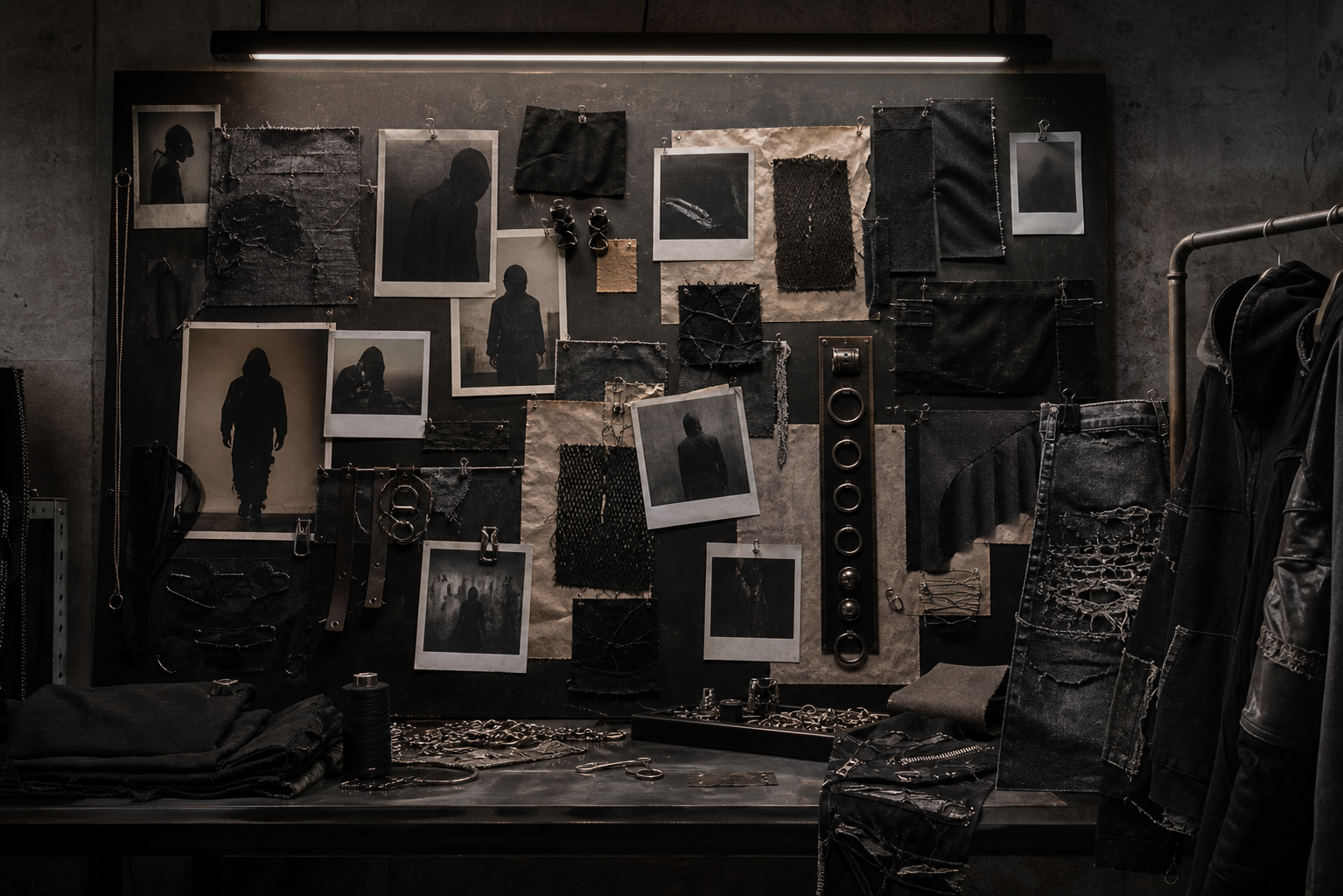 CH0ZEN lookbook archive wall.
